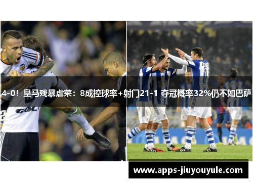 4-0!皇马残暴虐菜:8成控球率+射门21-1 夺冠概率32%仍不如巴萨 4-0!皇马残暴虐菜:8成控球率+射门21-1 夺冠概率32%仍不如巴萨